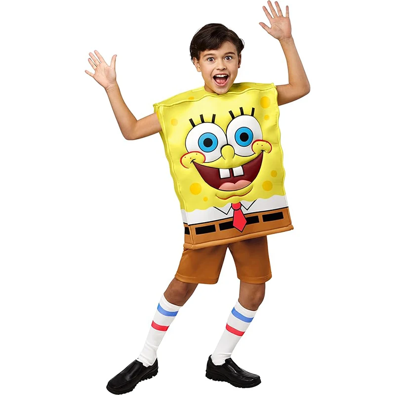 Boy Sea Animal Starfish Sea Sponge Halloween Book Week Fancy Dress Up Outfit Girl Yellow Cute Spongia Child Costume