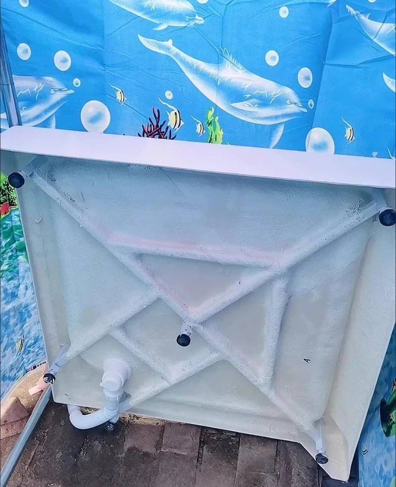 Square/Rectangle Style Acrylic Bath Shower Tray Bottom Base For RV Boat House Thickened Anti Slip