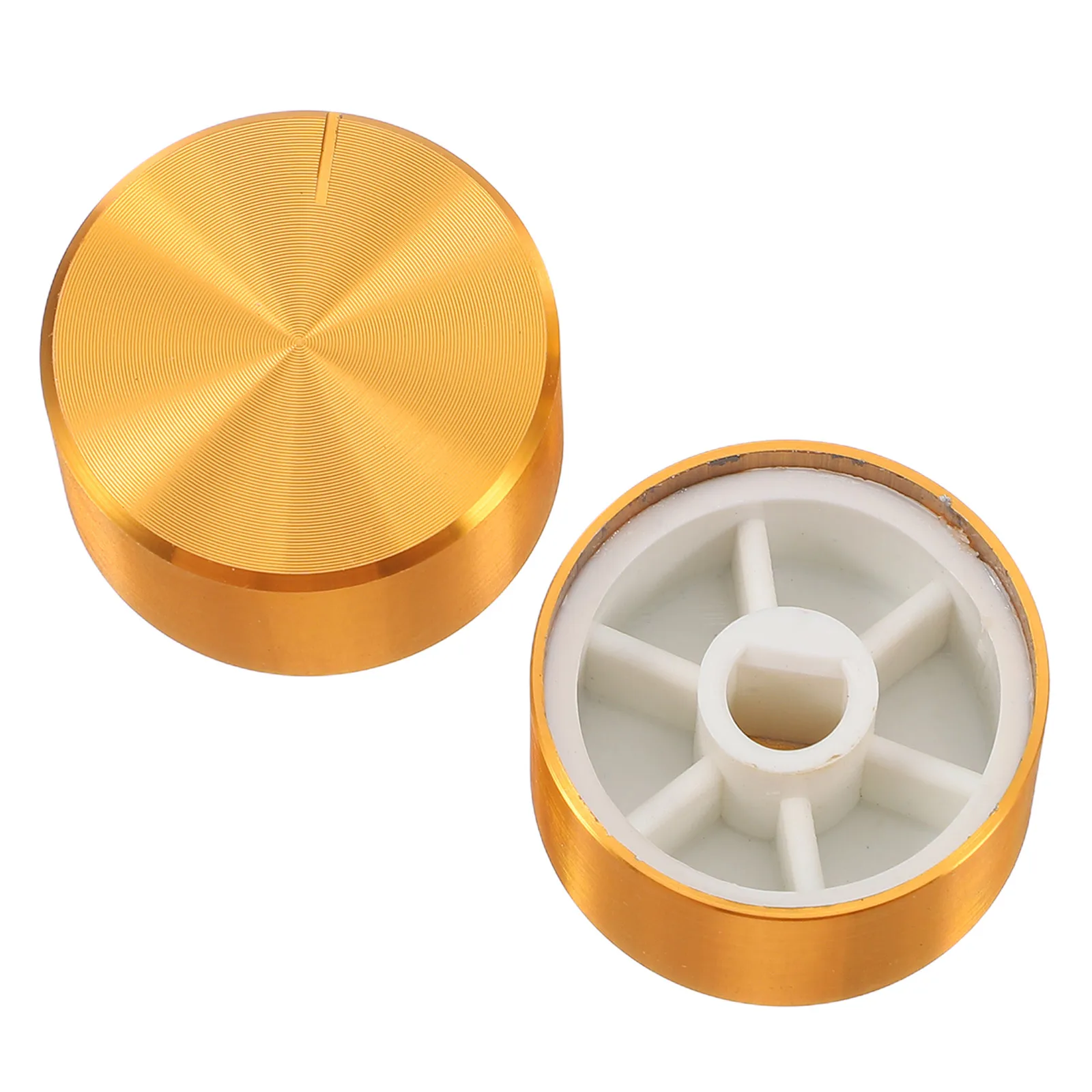 

2pcs Potentiometer Knob 6mm Rotary Switch Control Precision Adjustment Guitar Electric Aluminum Bass Volume
