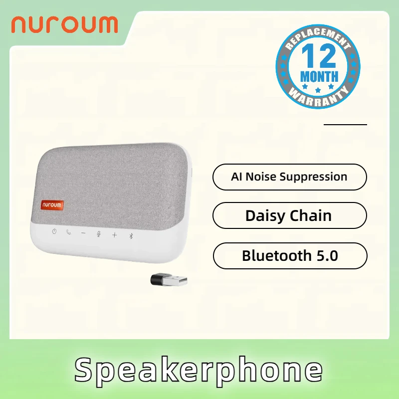 

NUROUM A15 Audio System Sound Speakerphone Portable Mini Conference Bluetooth Speakerphone For Meeting Room