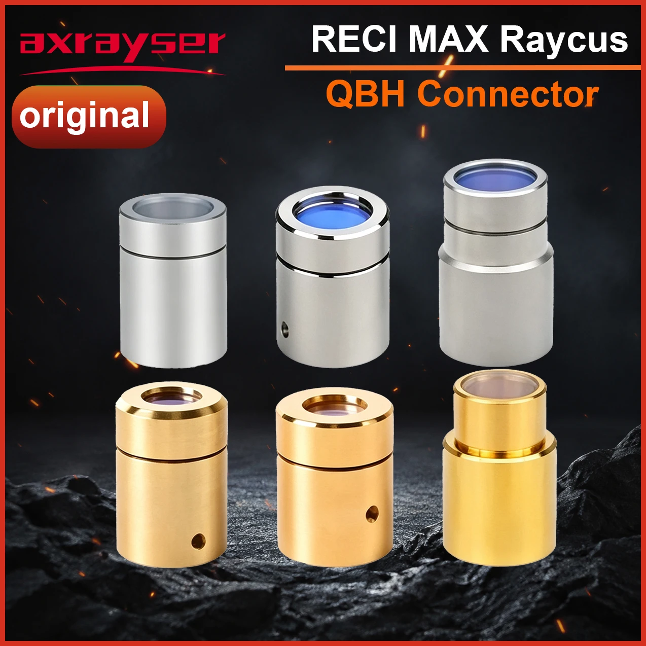 Original Raycus Max RECI Laser Output Protective Connector For Fiber Laser Cutting Machine Fiber Source Head QBH Lens