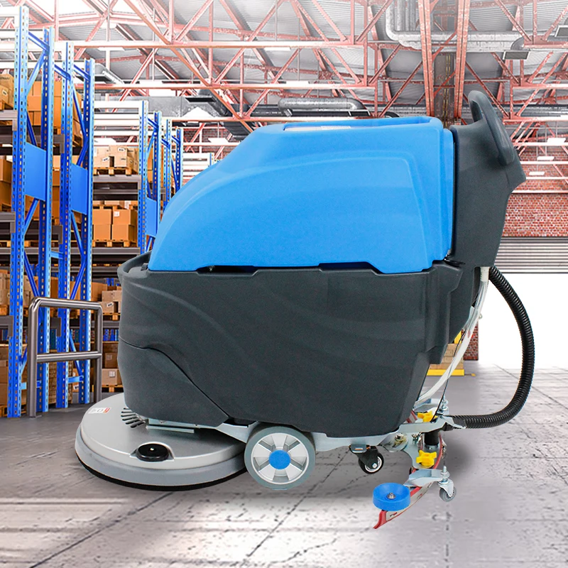 Gaoge A1 Heavy Duty Compact Commercial Electric Walk-Behind Cleaning Machine Battery Powered Low Noise Floor Scrubber CE