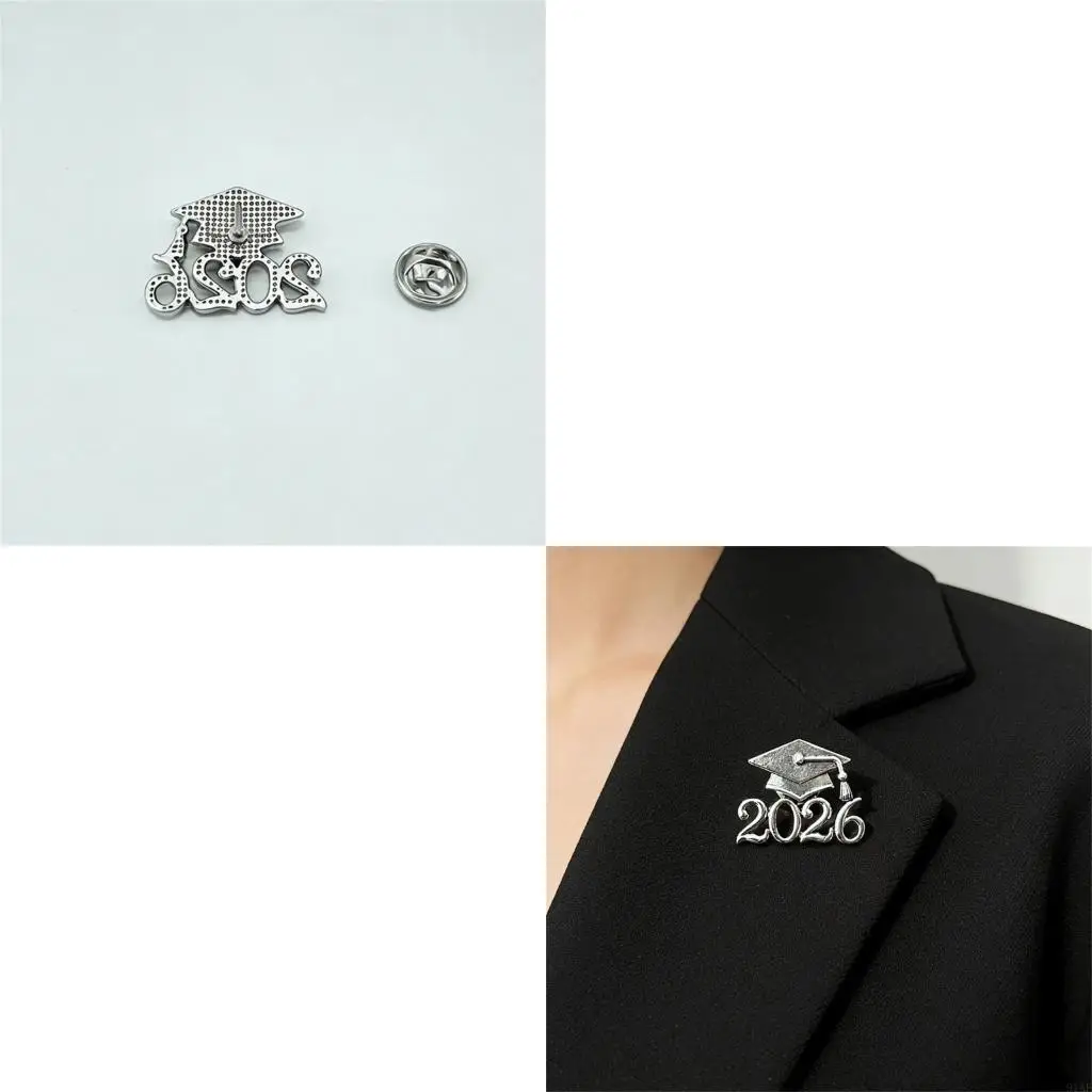 91AF Distinguished Doctoral Cap Brooch Adornment For 2026 Graduates Light Yet Strong