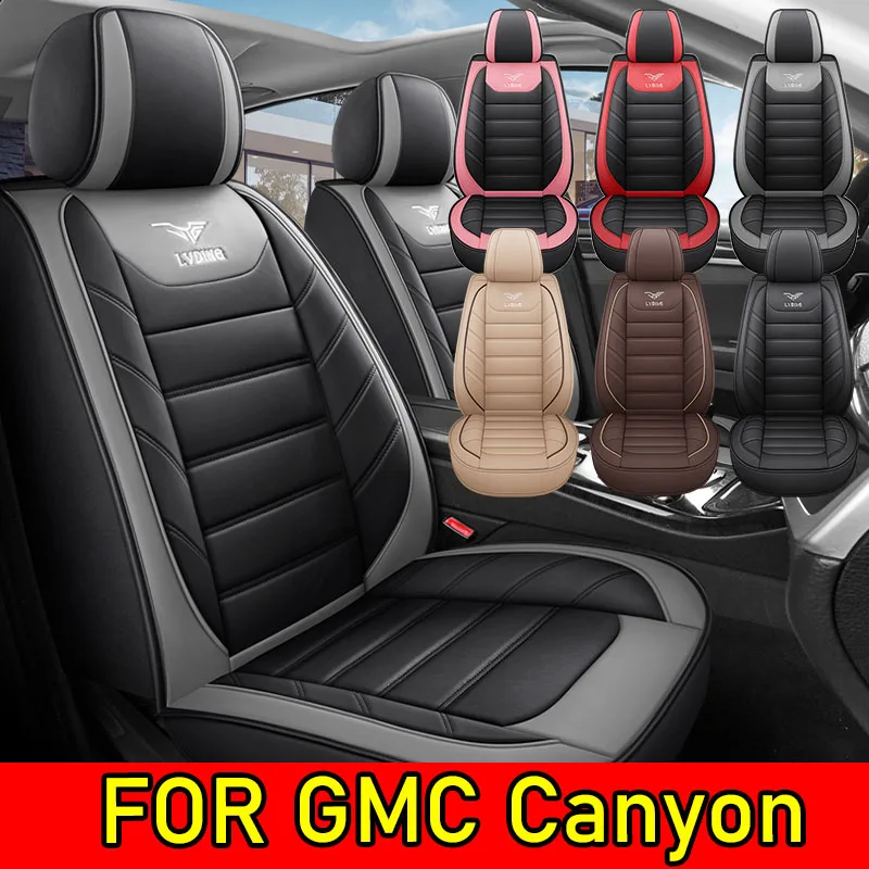 

Чехол на автомобильное сиденье GMC Canyon, высококачественный чехол из искусственной кожи, мягкий, с полной оберткой, водонепроницаемый, износостойкий и грязеотталкивающий
