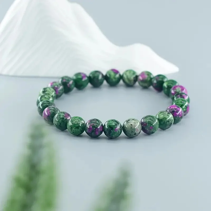 Charm Geniune Natural Epidote Zoisite Stone Bead Bracelet Homme Bracelet Made of Natural Stone Fashion Gifts Jewelry for Women