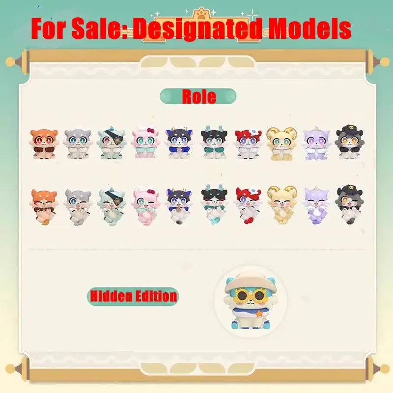 

Original Honkai：Star Rail Wow Woo Chimera Series Blind Box Kawaii Mini Doll Mystery Box Anime Ornament Collection Custom Gifts