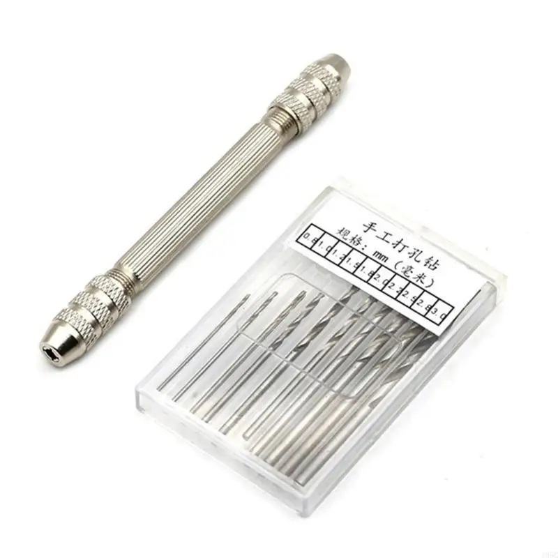 195C Double Ended Pin Vise DIY Hand Drill Pin Vise Drill Wire Twisting Tools
