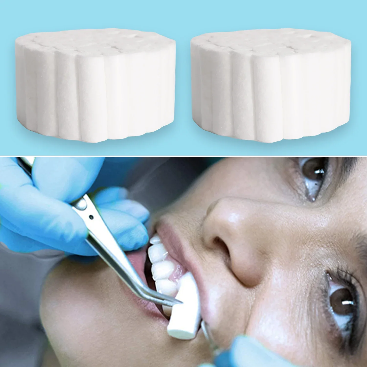 50/100 قطعة لفة قطن للأسنان مادة طبيب الأسنان منتج تبييض الأسنان تنظيف جراحي لفات قطنية مواد مستهلكة عالية الامتصاص #4