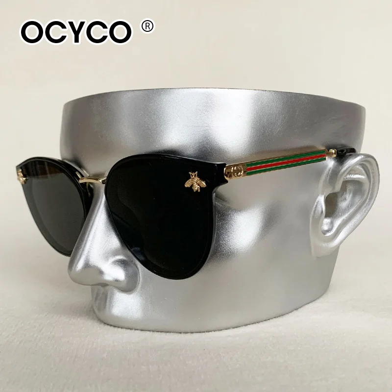 OCYCO Luxury Sunglasses Women Brand Design Fashion Vintage Cat Eye Sun Glasses For Ladies Classic Square Driving Shade Eyewear