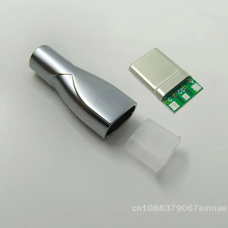 【xxx】2/10 Sets PD  Charging Head 3Pin Male Type C Laptop Connector 3Solder Joint CC Pin CTOC5 With Capacitor Notebook Adapter
