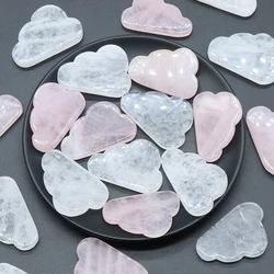 Cloud Shape Natural Rose Quartz Crystal Love Home Decoration Healing Aura Gem Mineral Specimen Ornamental Gift