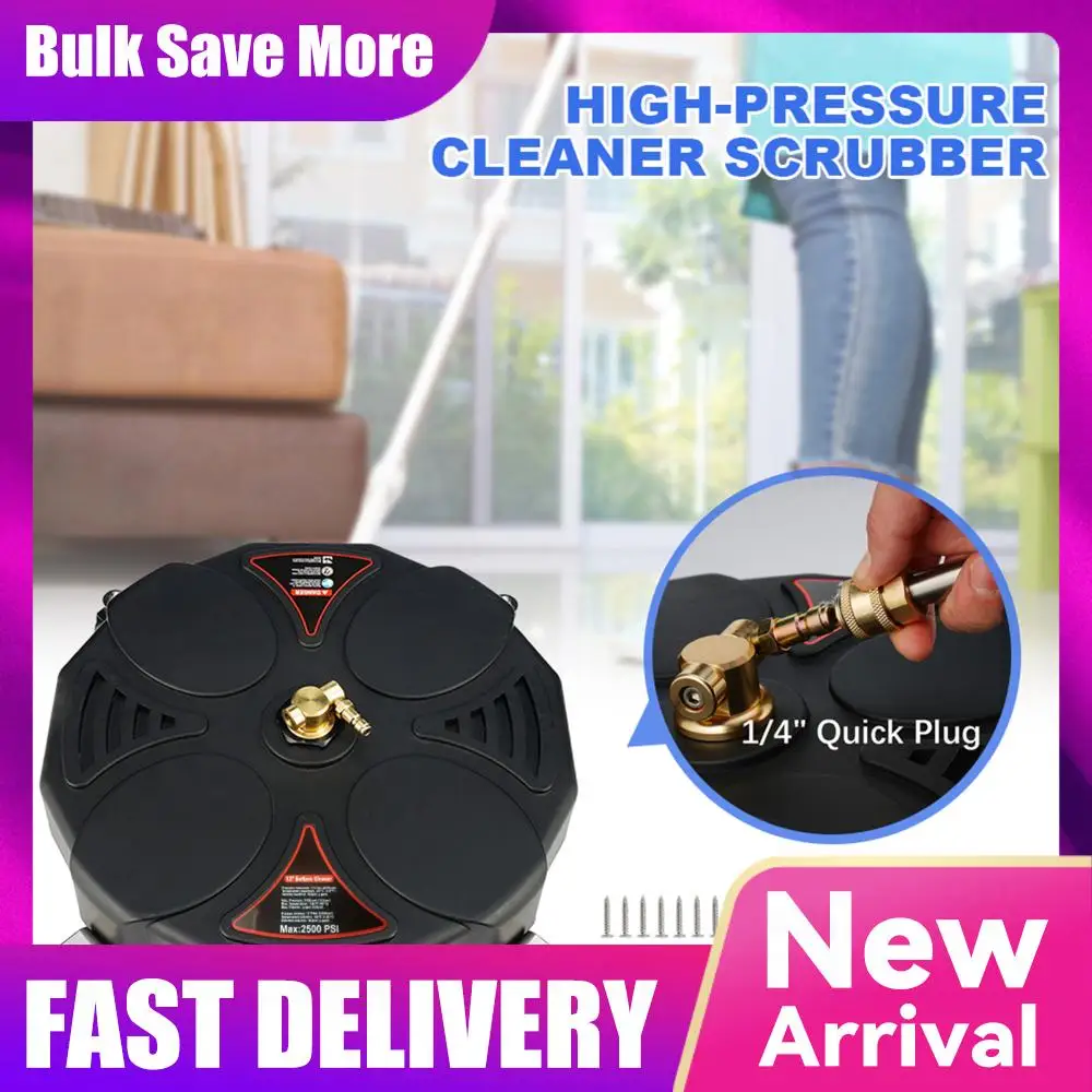 Surface Cleaner Attachment with Extension Wand Pressure Washer 1/4 Quick Connector Powerful Pressure Washer Replacement Nozzles