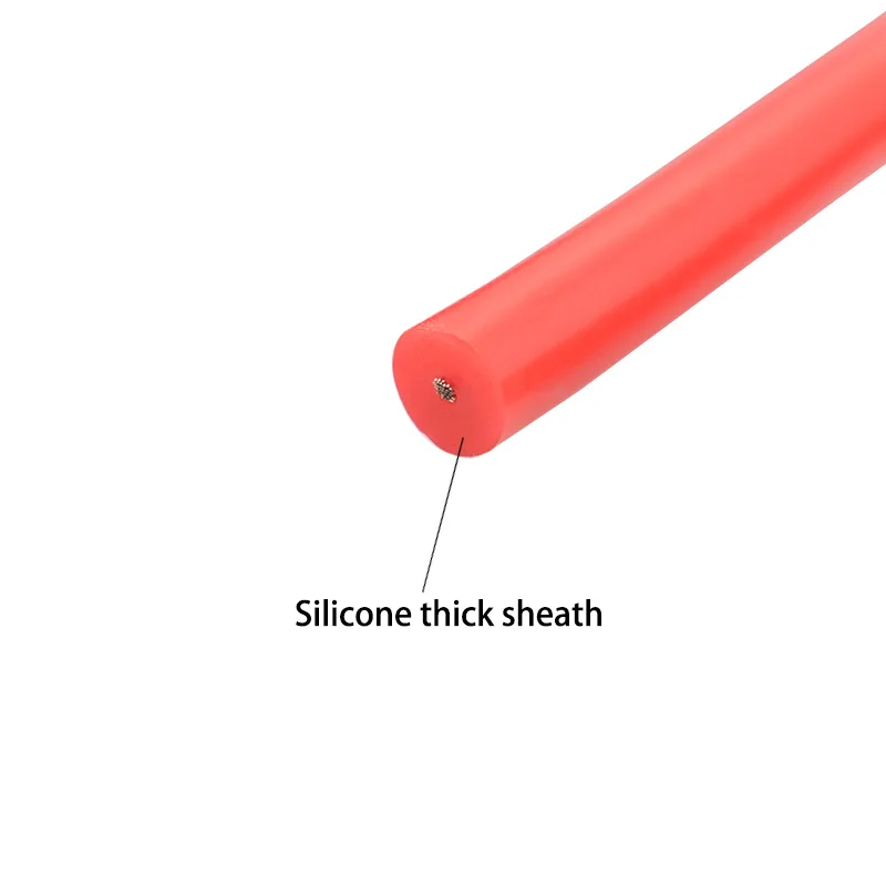 DC High Voltage Silicone Electric Wire 5/10/15/20/25/30/40KV 20/18/17/15/13/11/9AWG 0.5mm2 0.75mm2 6mm2 Spark Plug Cable 200℃