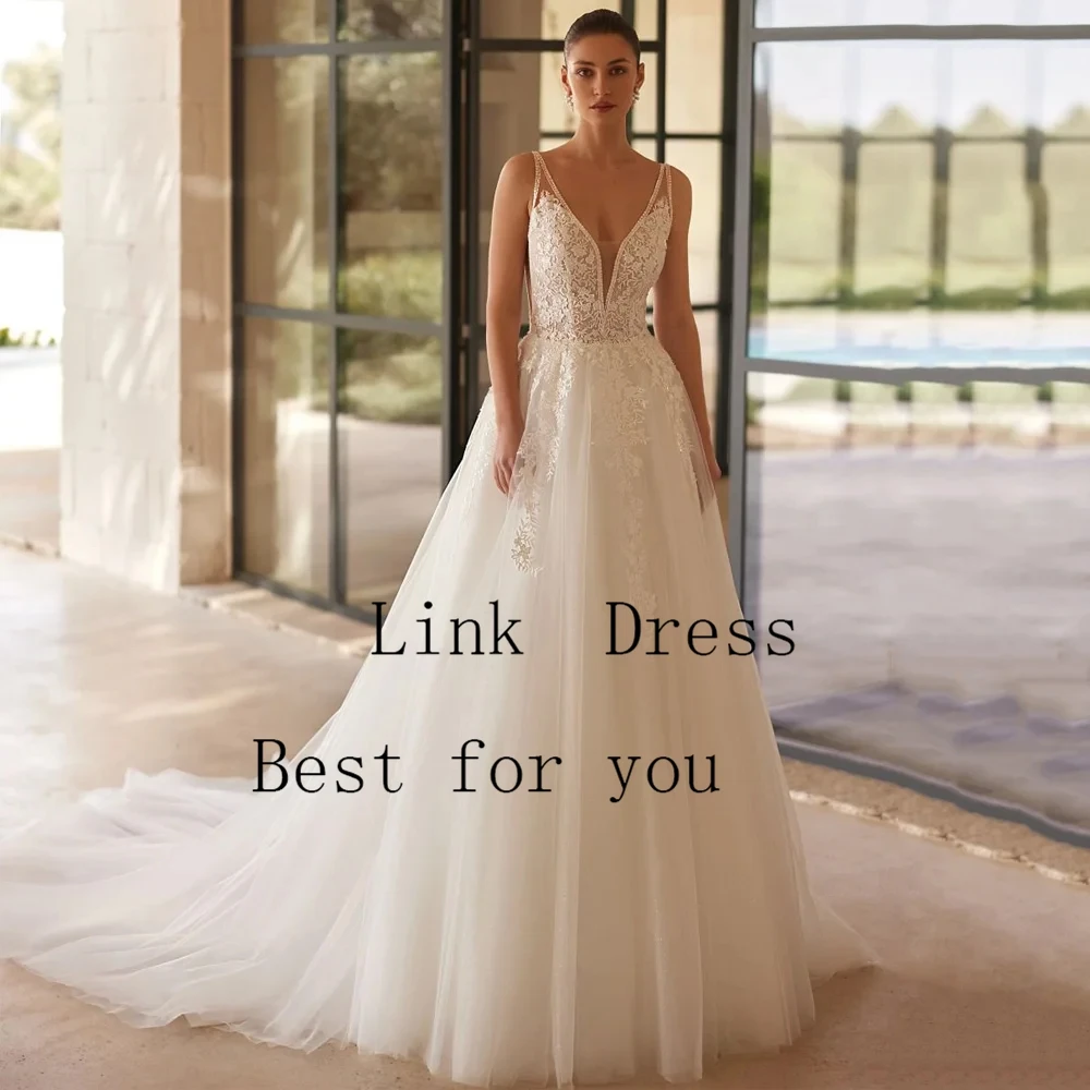Spaghetti Straps Wedding Dresses for Ladies Empire Soft Tulle Bridal Gowns Exquisite Sleeveless Vestidos De Novia 2026 Summer