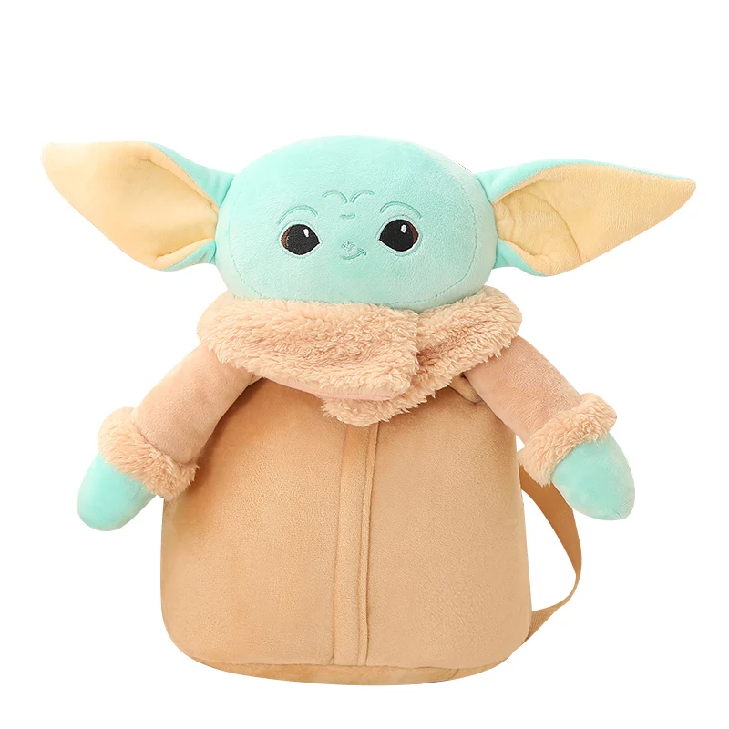 Genuine Disney Star Wars Cute Figures Baby Yoda Plush Backpack Doll Mandalorian Stuffed Bag Cute Backpack Toys Gift For Children