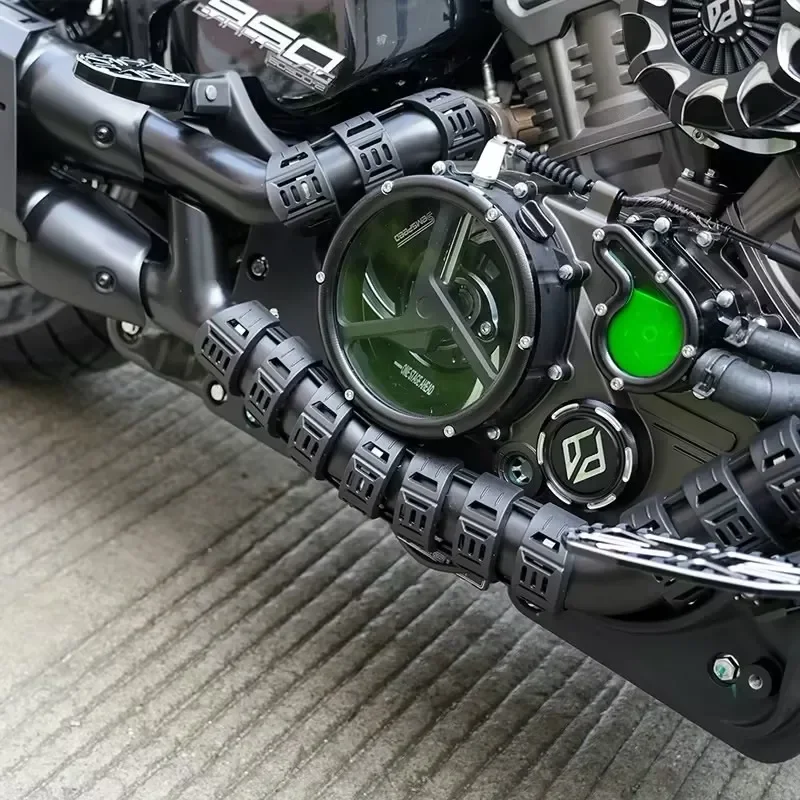 【High Quality​】BENDA Dark Flag 950 Clear Engine Side Housing Cover Visible Clutch Guard Replacement Parts