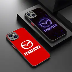 Mazda Phone Case Potdemiel Matte Transparent For 15 iPhone 12 11 13 Pro Max X XR 8 Plus Back Cover