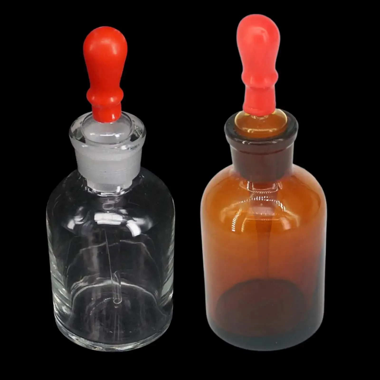 30/60/125/250ml Clear/Brown Glass Dropping Bottle Pipette With Ground Glass Stopper Dropper