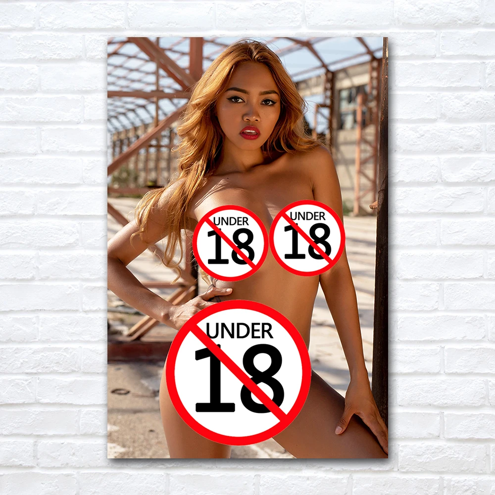 Nude Plump Girl Hot Model Breast Pussy Poster Unframed Adult Wall Art Canvas Painting Female Picture Print For Room Home Decor