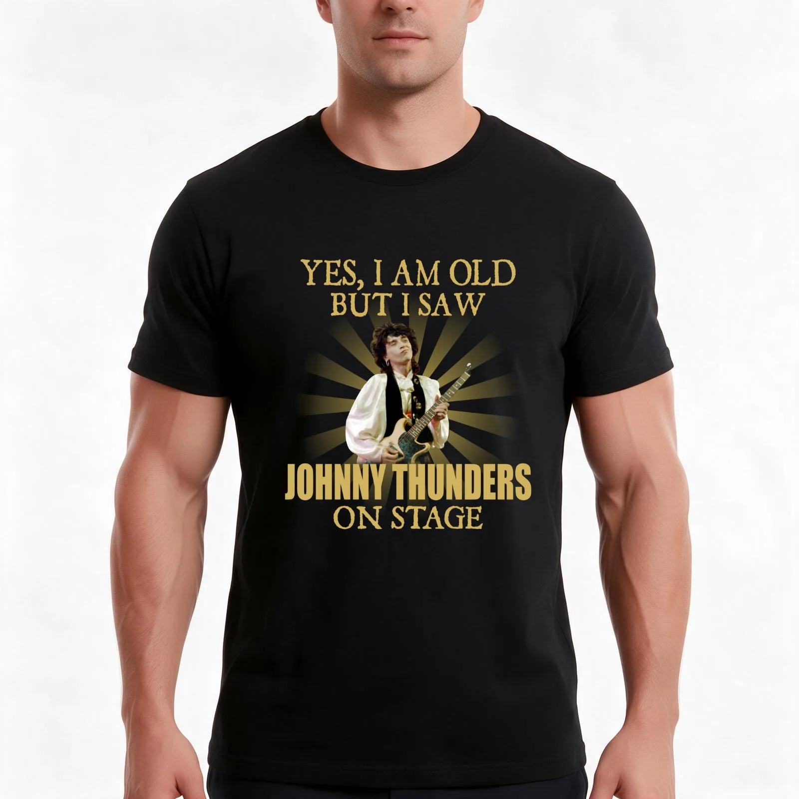 On Stage T-Shirt, Summer Casual Cotton Tee, Oversized Streetwear Tops, Vintage Graphic Print, Loose Fit Short Sleeve