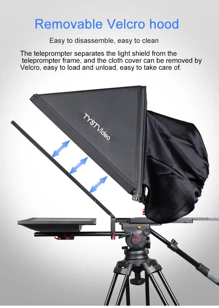 TYSTVideo tv portatile professionale live stream prompter studio teleprompter riprese video