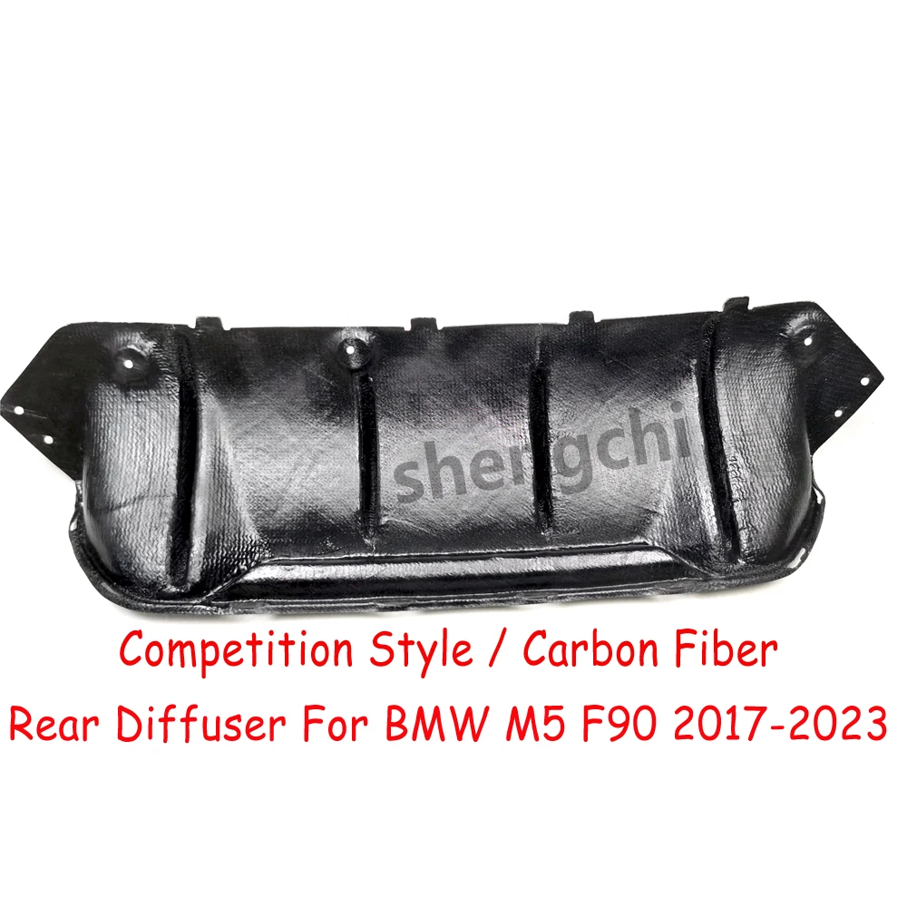 M5 F90 Real Carbon Fiber Rear Bumper Diffuser For BMW 5 Series F90 M5 Competition Style Rear Diffuser Lip 2017-2023