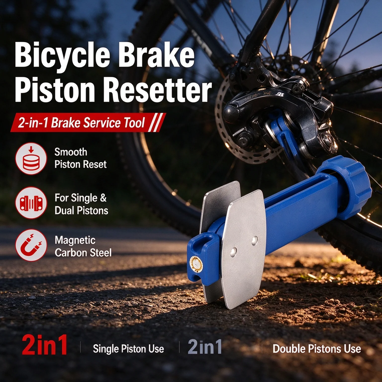 1/2Pcs Bicycle Brake Piston Reset Tool Hydraulic Disc Caliper Pad Spreader For Mtb Road Bike Brake Repair Replacement