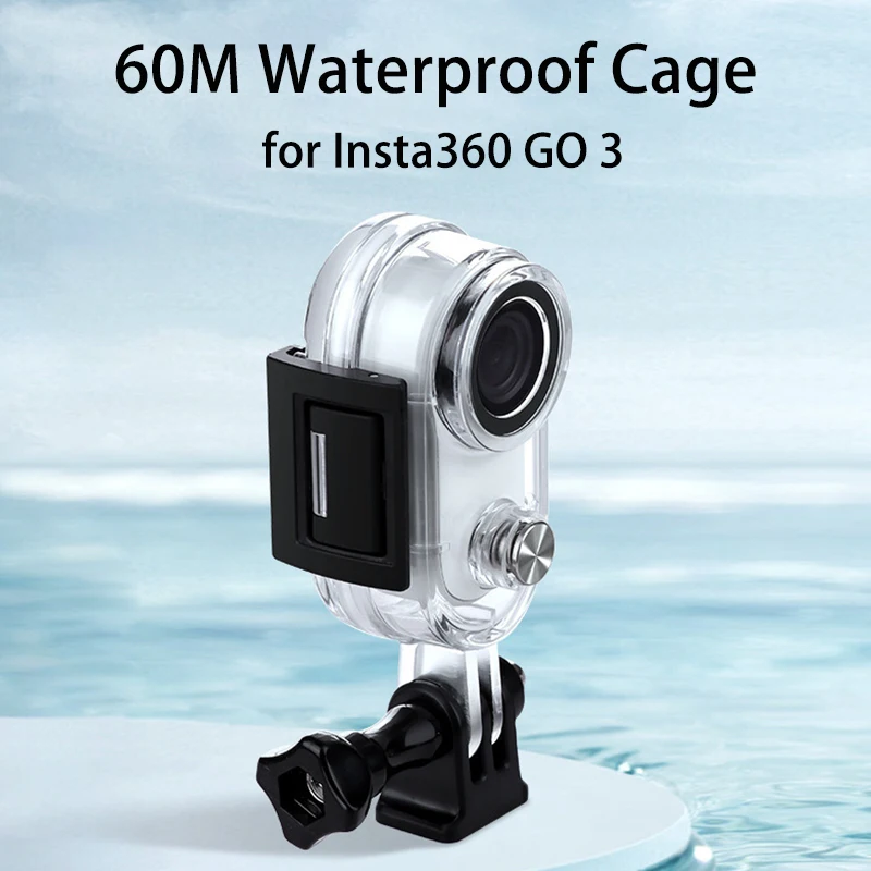 Waterproof Shell For Insta360 GO 3 Thumb Waterproof Housing 60M Diving Protective Dive Case for Go3 GO 3 Action Camera Accessory