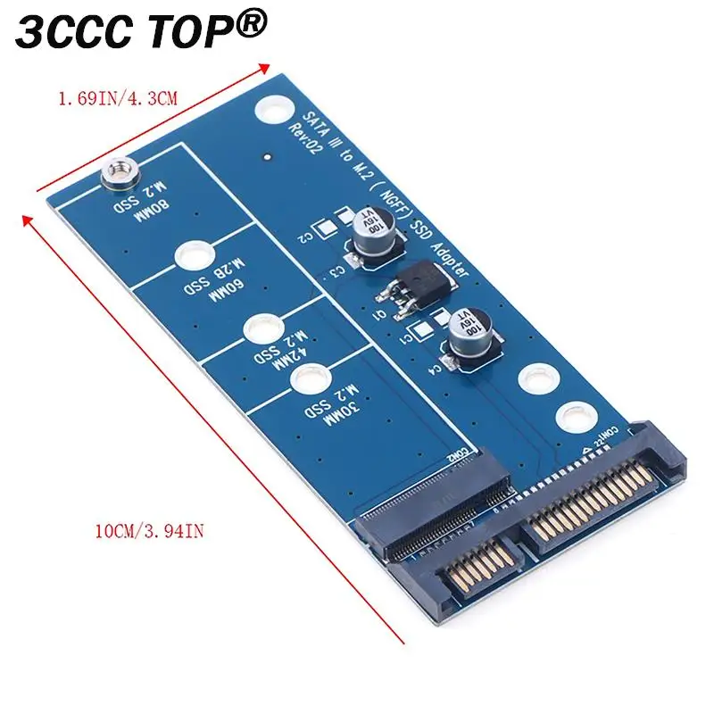 Add On Card NGFF M.2 Adapter M2 SATA3 Raiser M.2 To SATA Adapter SSD M2 To SATA Expansion Card B Key Suppor 30/42/60/80mm