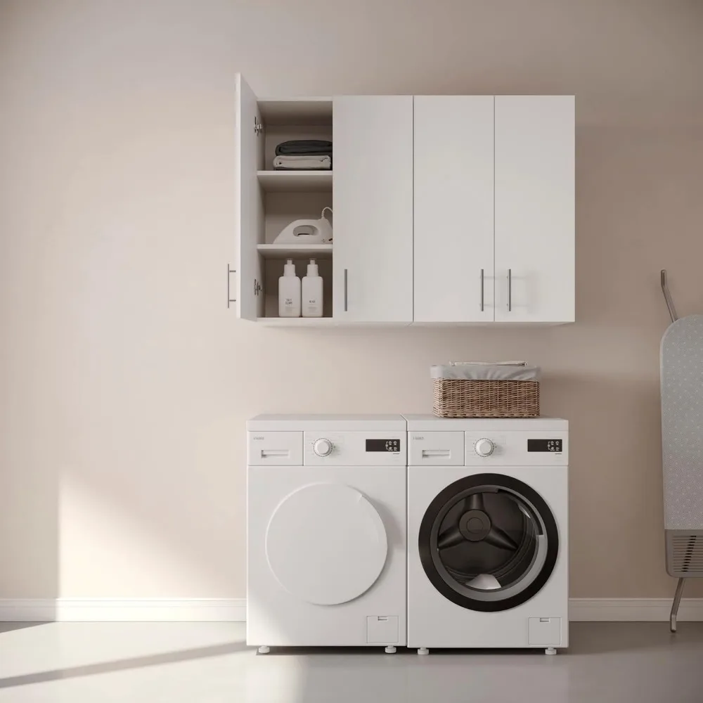 مجموعة خزانة تخزين خشبية مثبتة على الحائط للمطبخ، مقاس 24 × 33 بوصة، باب مزدوج مع إغلاق ناعم ومقابض معدنية #4