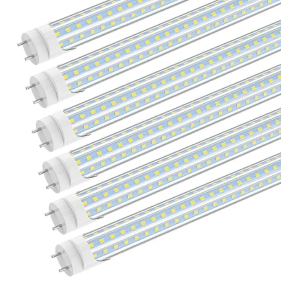 

4Feet T8 LED Tube Light - 40W 96W Equiv 5200LM Daylight, D-Shaped, Type A+B Mode Ballast Bypass or Plug and Play, Double-End Po