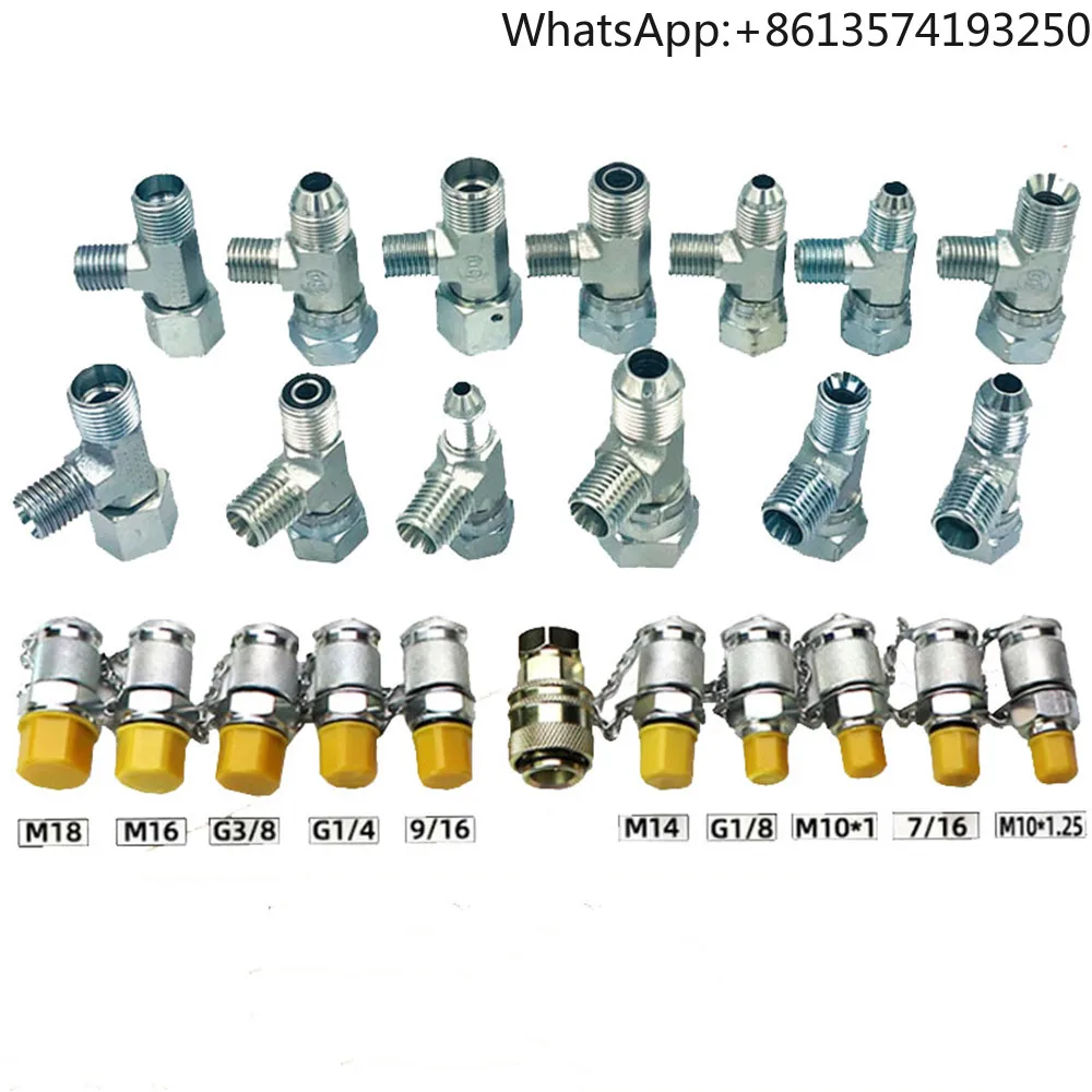 11pcs 15pcs  Test Coupling For Hydraulic Excavator Pressure Gauge Test Kit Parts Excavator Repair Kit 2 Year Warranty