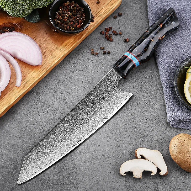 XITUO нож шеф-повара из дамасской стали Kiritsuke профессиональный 8 дюймов японский нож Kiritssuke Vg10 кухонный нож из дамасской стали