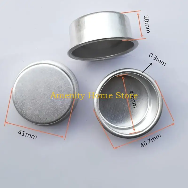 F26C Pack of 30 Candle Tins Jar Cups for DIY Candle Making Aluminum Round Containers Tealight Bases for Creative Projects