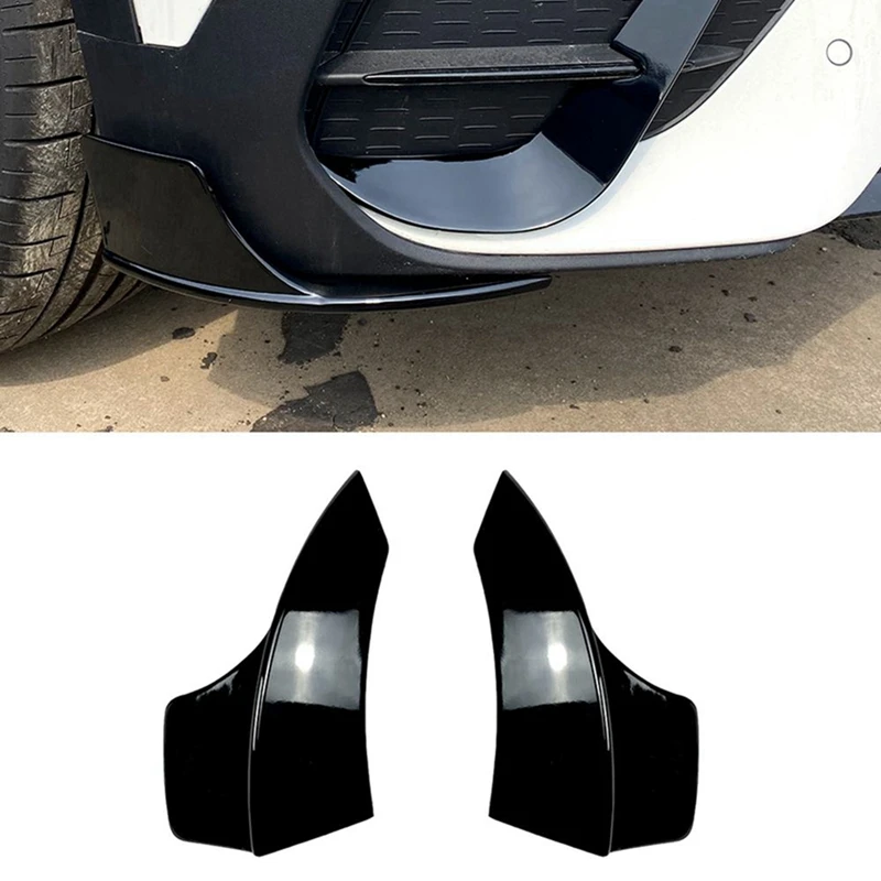 Front Bumper Wrap Corner Front Wrap Corner Sticker Body Spoiler Car For Mercedes-Benz GLB Class X247 GLB200 GLB220 AMG