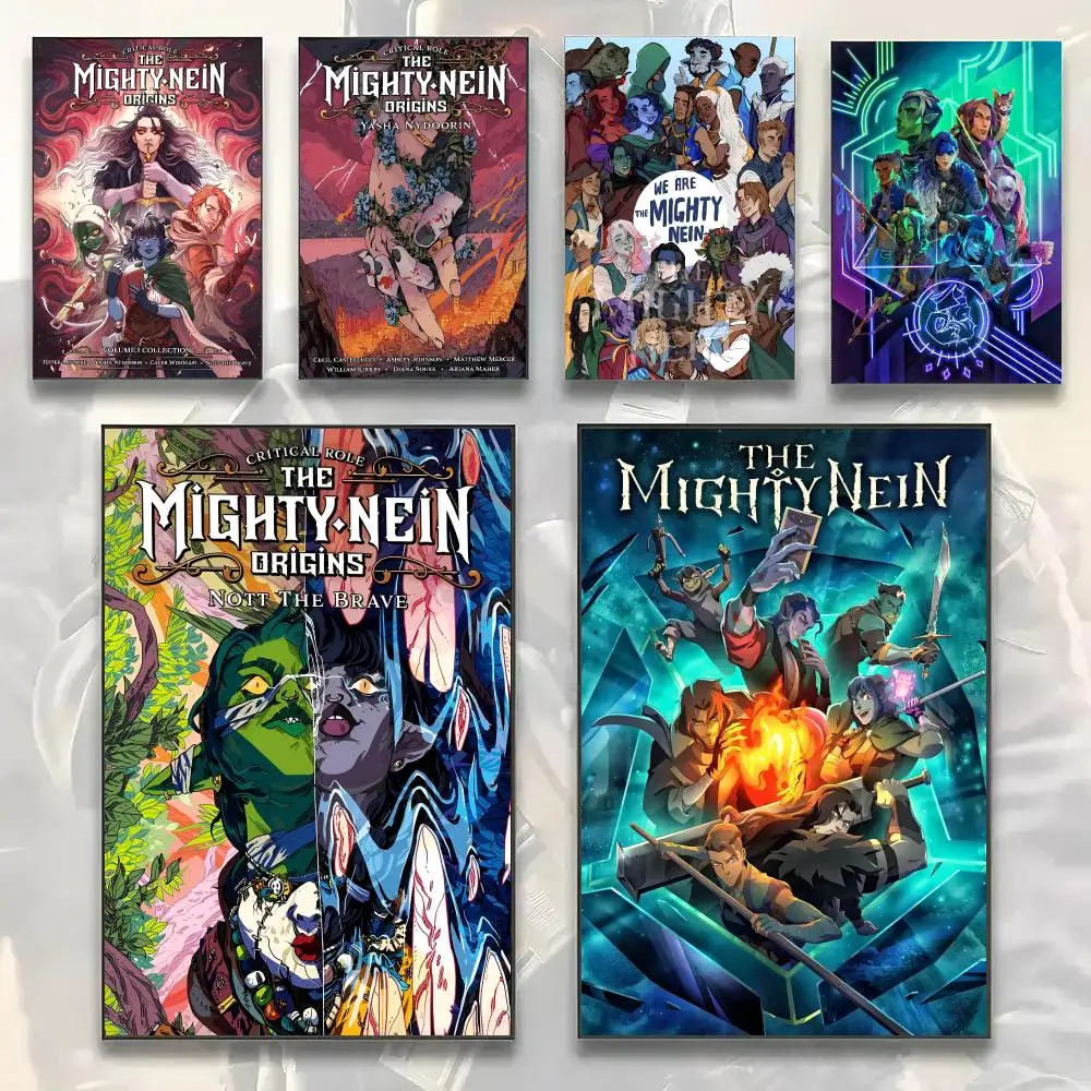 Anime Game The M-Mighty Nein Painting Calligraphy Modern Canvas Wall Art Prints for Living Room Decor | Wall Decals