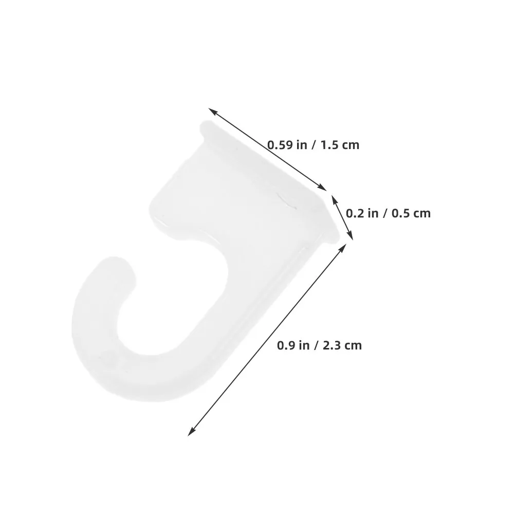 50Pcs Plastic Scroll Hooks Advertising Fixing Hooks Easy Installation for Posters Banners Home Office Exhibition