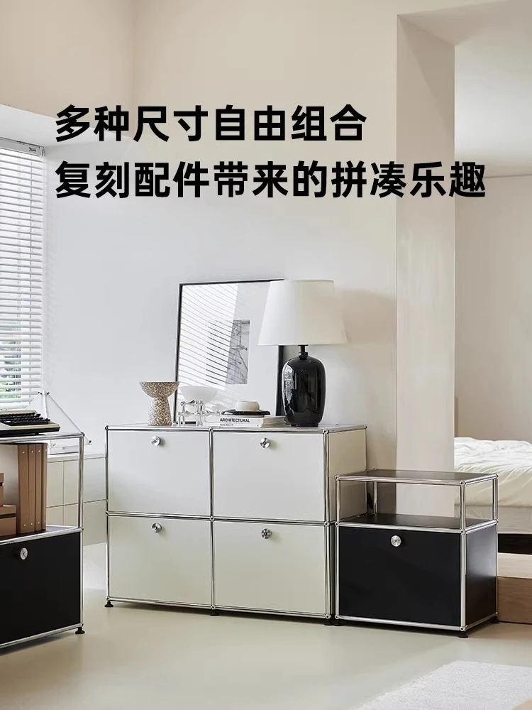 Modular combination cabinets, lockers, side cabinets, multi-functional minimalist storage chest