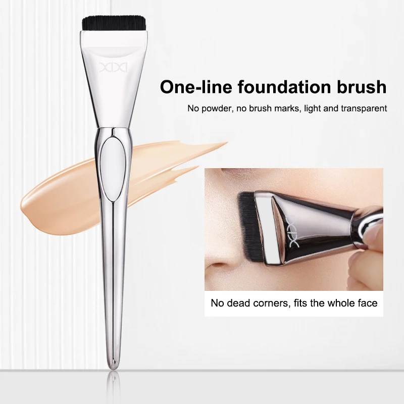 Ultra Thin Foundation Brush Lightweight Face Contour Brush Flat Contour Brush  Foundation Cream Makeup Brushes Beauty