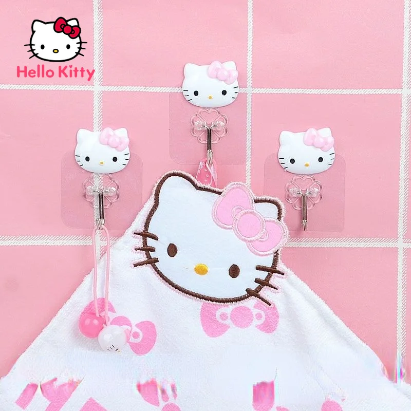 Hello Kitty Hook Strong Adhesive Adhesive Wall Hanging Suction Cup Kitchen Hook Non-marking Paste The Door Without Punching Hook