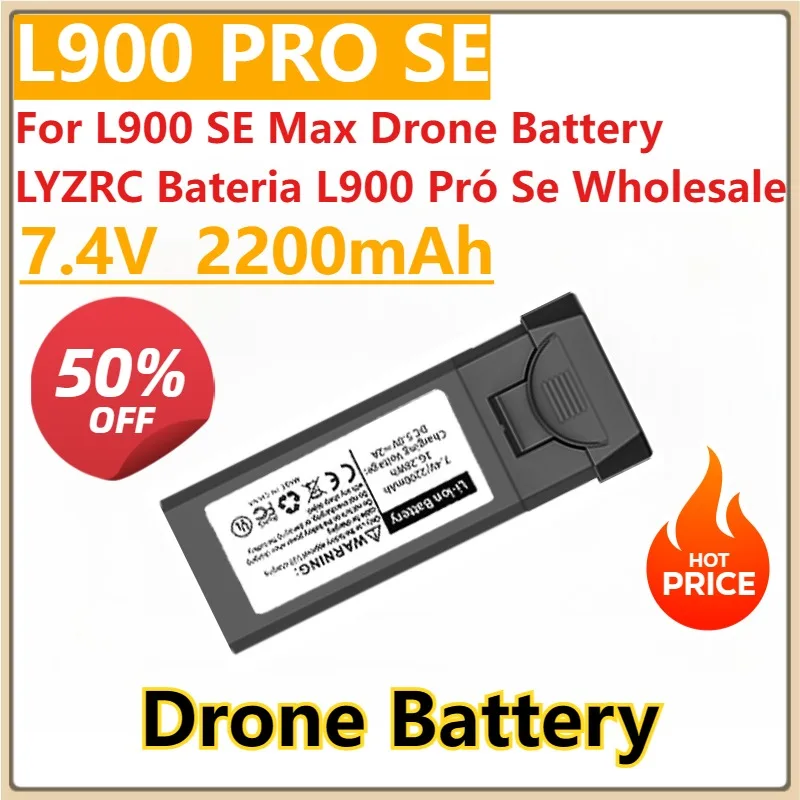 

New 7.4V 2200mAh Drone Battery L900 Pro SE Drone Accessories for L900 SE Max Drone Battery LYZRC Bateria L900 Pró Se Wholesale