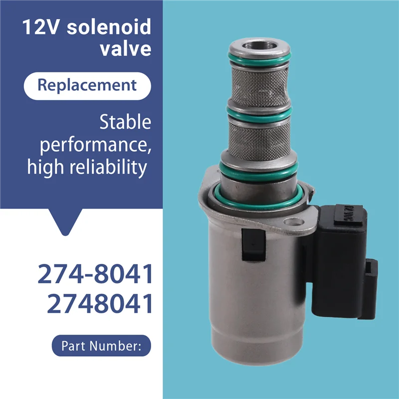 

Exquisite-274-8041 2748041 12V Solenoid Valve For Loader 420E 428E 430E 420F 450F 901C 902 Machinery Parts