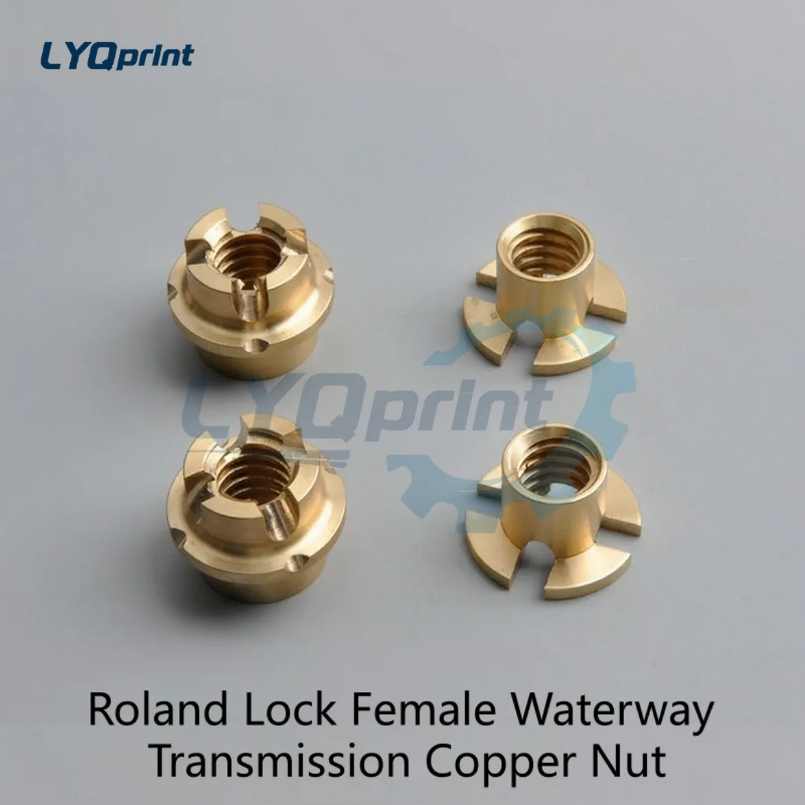 Flat Solid Roland 700 Drive Shaft Brass Nut Side Lay Lock Nut Water System Transmission Threaded Nut Printing Spare Part
