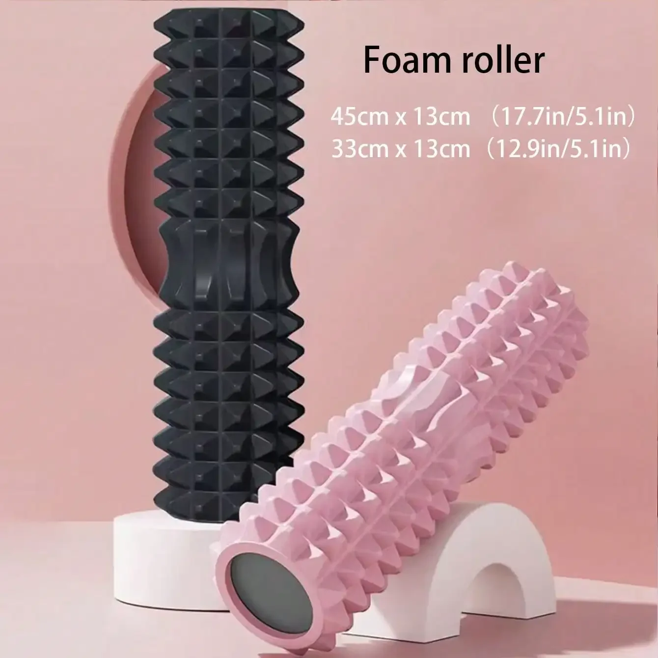 Full Body Muscle Relaxation Yoga Equipment Foam Rollers Wolf Tooth Stick Back Wheel Barrel Massage Tools from Mainland China