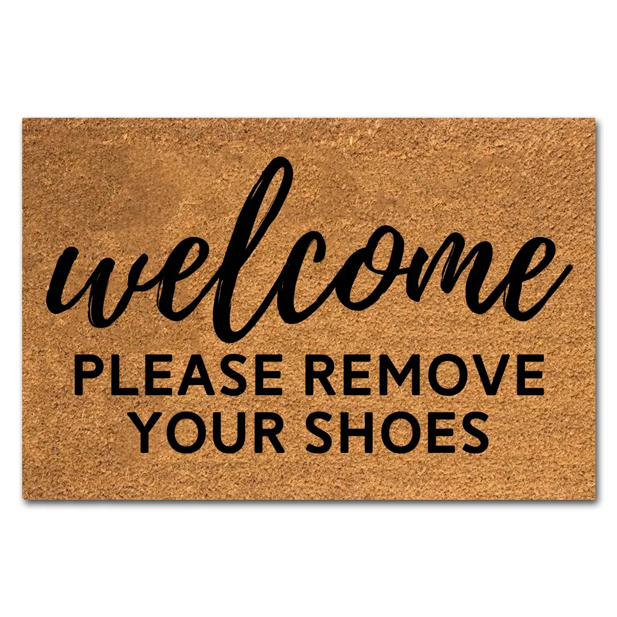 Funny Coir Doormat Welcome Please Remove Your Shoes Welcome Front Porch Decor Doormat For The Entrance Way Personalized Rugs