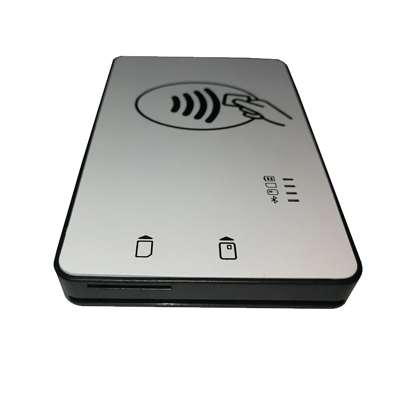 13.5 ميجا هرتز IC NFC RFID CPU ثنائي الواجهة البطاقة الذكية بلوتوث قارئ البطاقات الذكية الكاتب