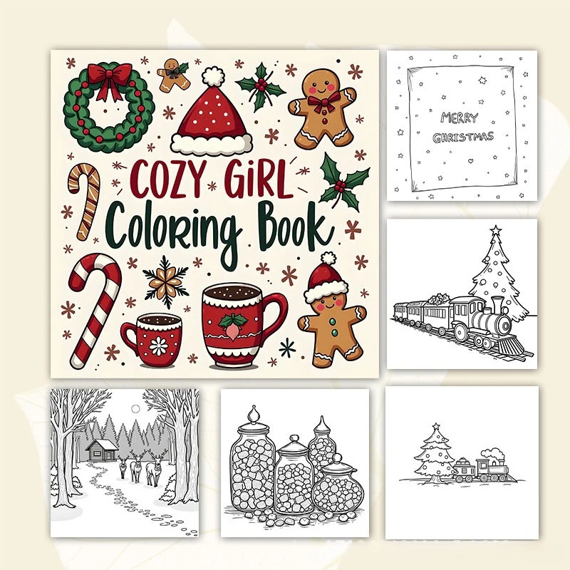 Step-by-Step Drawing Coloring Book, Thick Paper Stress Relief Sketchbook for Adults, In Stock for Amazon Cross-border Wholesale
