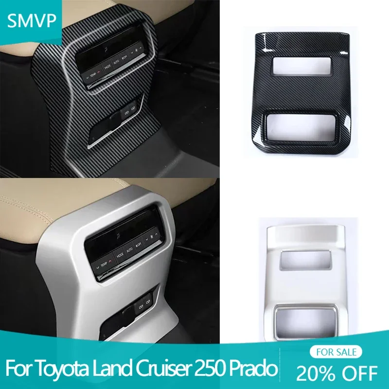 

Toyota Car Accessories Interior Rear Seat Armrest Rear Air Condition Vent Cover Trim For Land Cruiser 250 Prado LC250 2024 2025