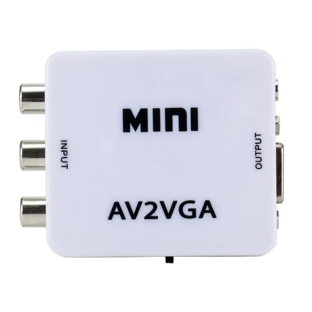 AV2VGA AV2VGA Converter AV To VGA VGA Output AV To VGA Adapter HD 1080P Conversion Box for Set-top Box/VCD/DVD/Webcam