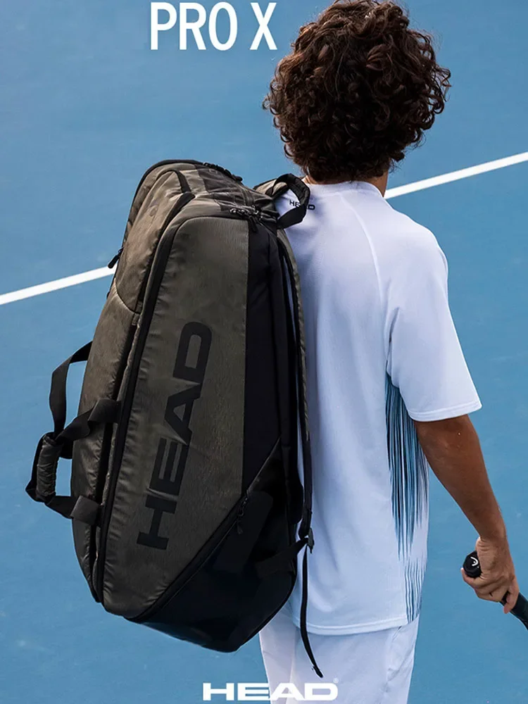 HEAD PRO X Series Tennis Backpack / Court Bag / 9R / 12R Tennis Racquet Bag Travel